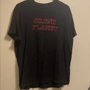 LG Silent Planet Black Tee with Red Accents